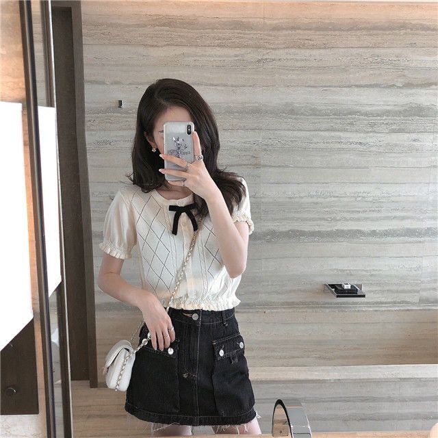 NRVP (MớI) Áo KhoáC Cardigan NgắN Tay ThờI Trang