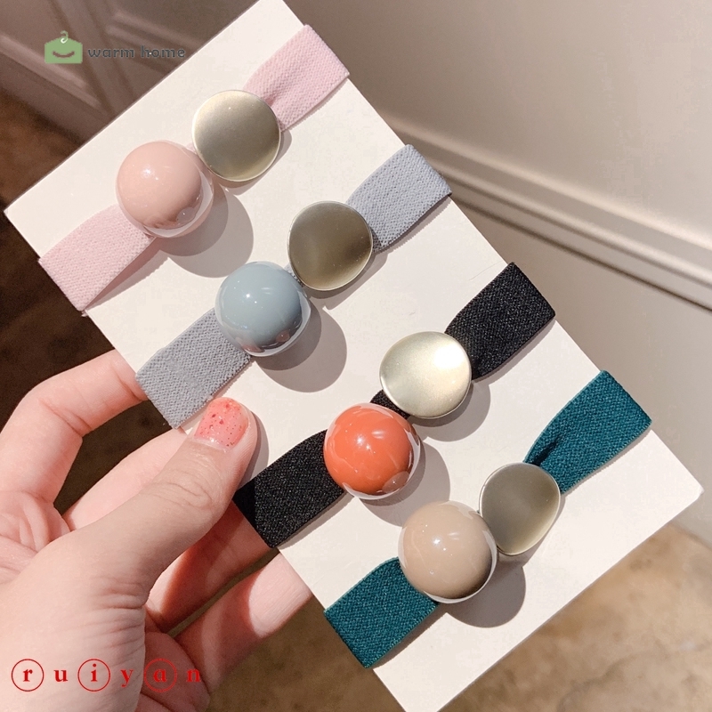 Dây buộc tóc nhỏ co giãn kiểu dáng hoạt hình phong cách Hàn Quốc