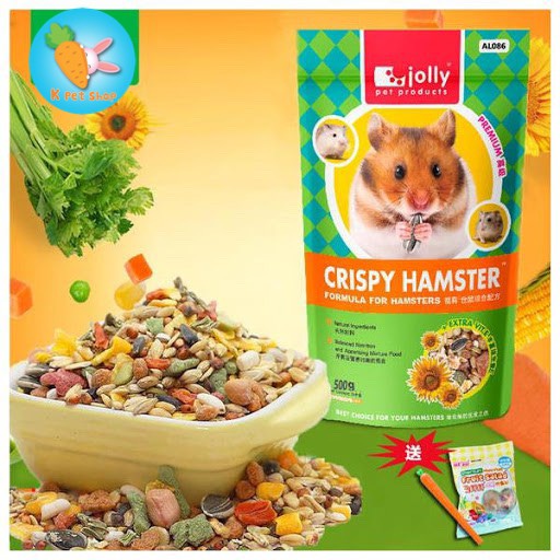 Thức ăn Crispy Hamster (Jolly)  FREESHIP  Thức ăn cao cấp hamster Jolly