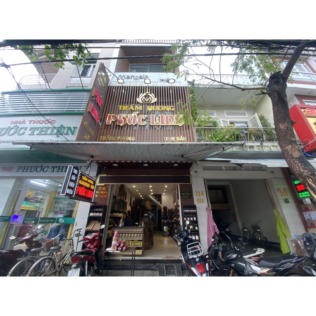 Nhang Trầm Không Tăm PHÚC LINH Nắp Trắng TẶNG hồ lô đốt 20cm-20gr cháy 30 phút