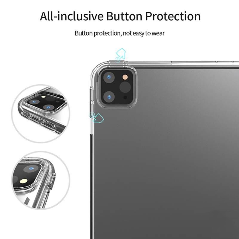 Bao da máy tính bảng DLLENCASE A100 silicone tắt mở thông minh tự động thích hợp cho iPad 2021 2018 Pro 11 12.9 Gen 2