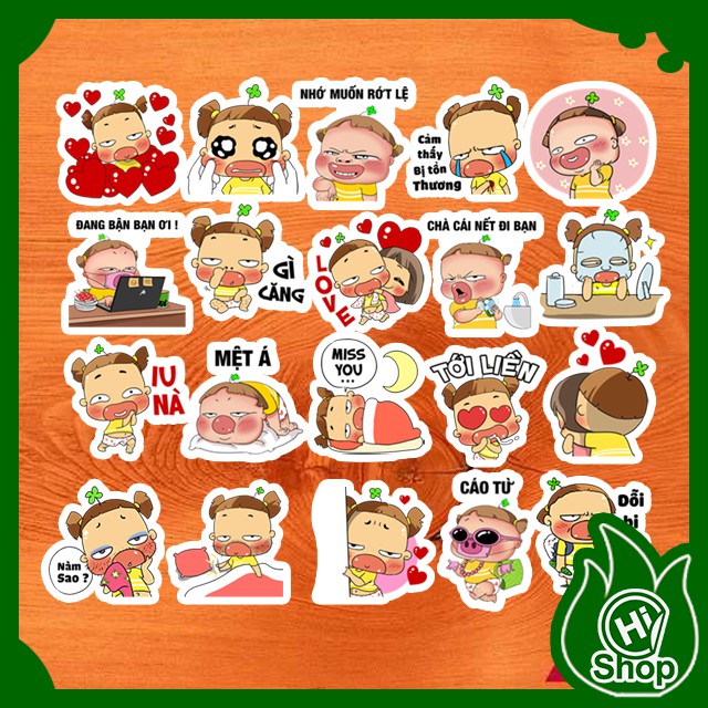 [Bộ 40 Sticker] Hình Dán Sticker Quỳnh Aka | Dán Nón Bảo Hiểm, Điện Thoại, Laptop, Bình Nước