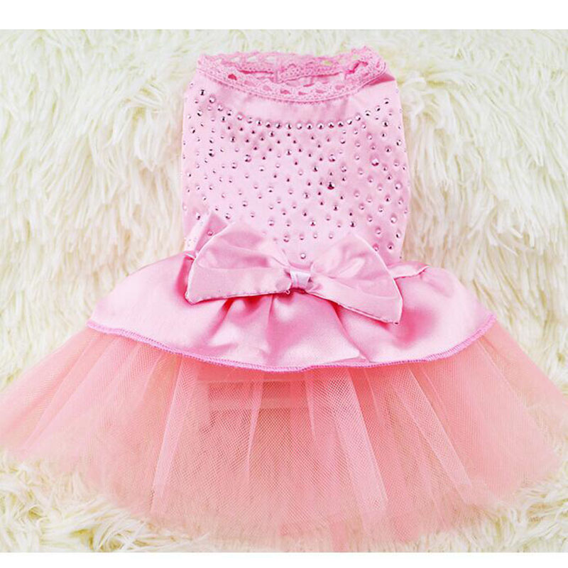 Đầm Cotton Phối Ren Thoáng Khí Thoải Mái Dễ Thương Thời Trang Cho Thú Cưng