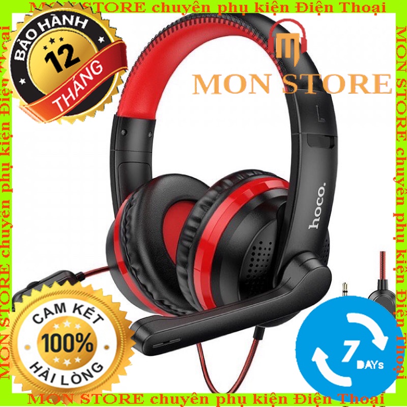 Tai Nghe Chụp Tai Headphone - Có Mic game Hoco W103 - PC, Điện Thoại