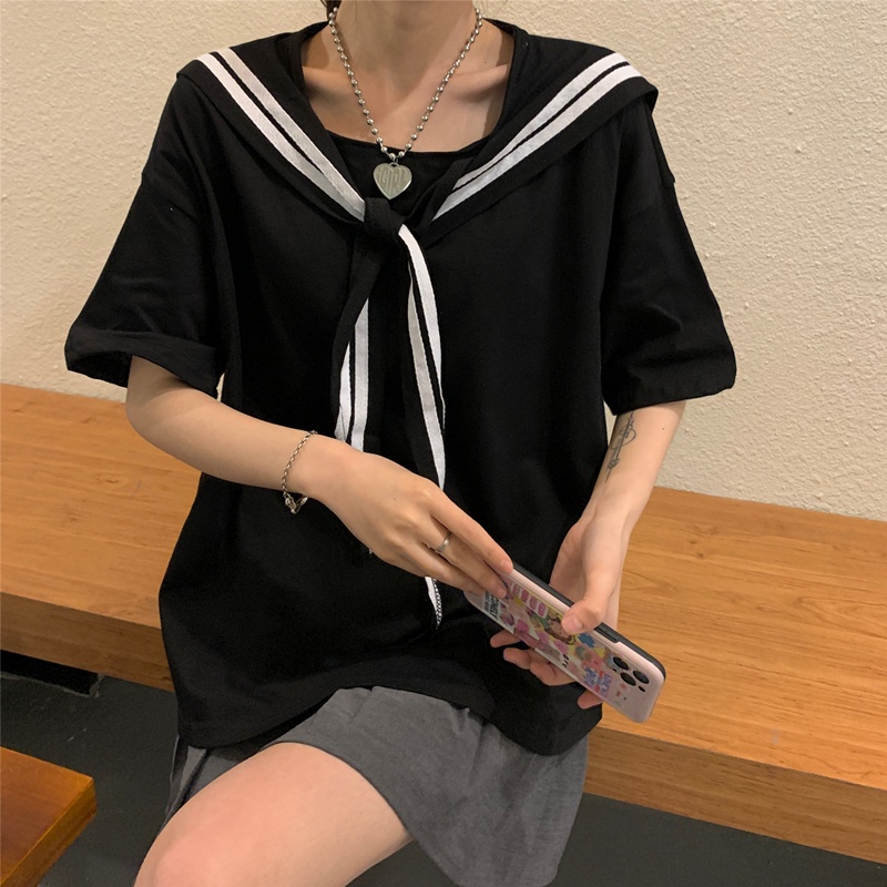 Áo thun nữ SUXI tay ngắn cổ tròn thời trang mùa hè Hàn Quốc