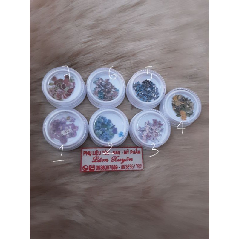Hoa nỗi, hoa 5d, bướm 5d trang trí nail hủ 20K