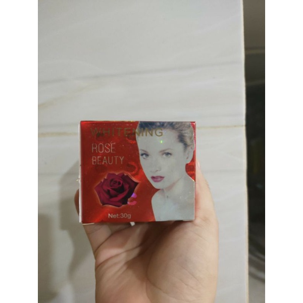 Kem Rose Beauty Whitening bông hồng đỏ Thái Lan 30g kem trắng