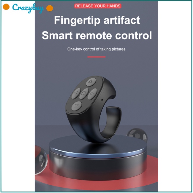 Cr Tay Cầm Điều Khiển Chụp Ảnh Từ Xa Qua Bluetooth Tiện Dụng Cho Điện Thoại