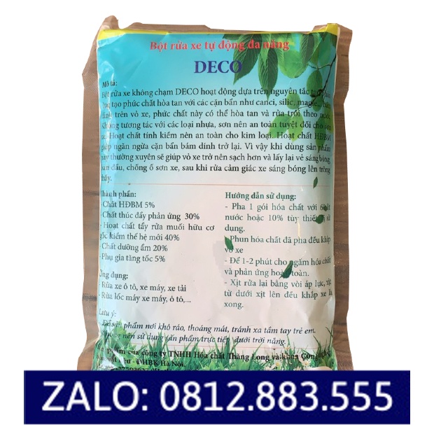 BỘT RỬA XE KHÔNG CHẠM, BỌT TUYẾT KHÔNG CỌ DECO - 0.5Kg