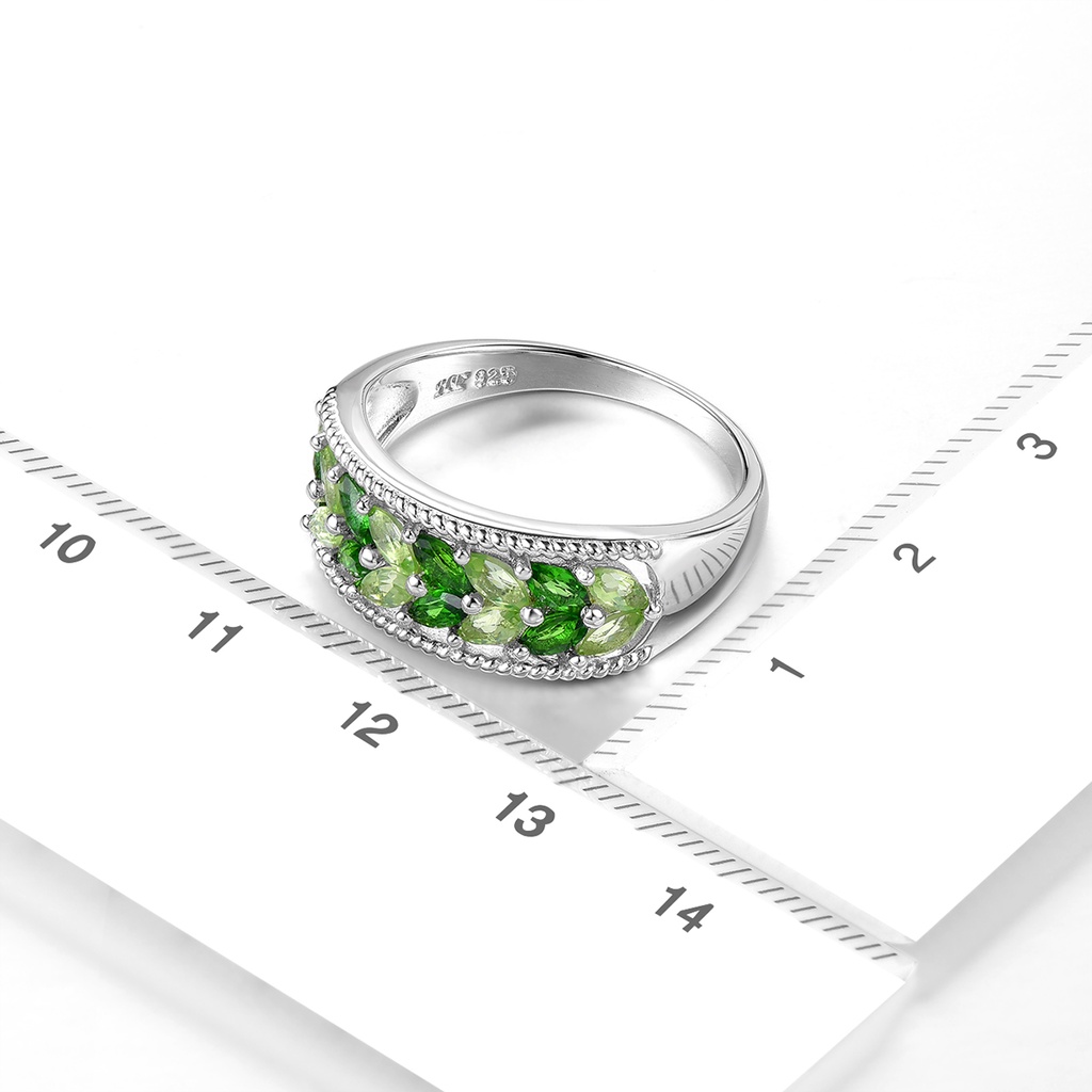 Nhẫn Bạc 925 Đính Đá Quý Tự Nhiên Thời Trang Cho Nữ