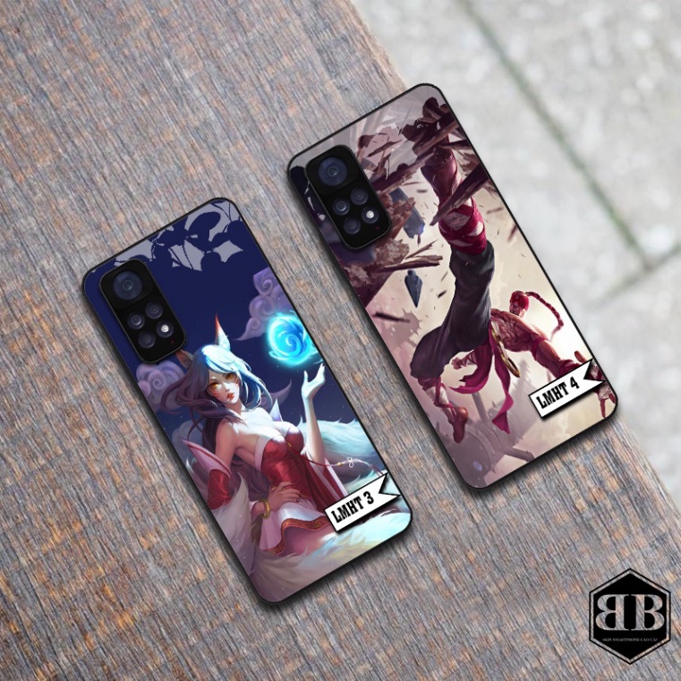Ốp lưng kính cường lực Xiaomi Redmi Note 11 4G / Redmi Note 11S liên minh huyền thoại