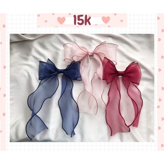 🎀 Nơ kẹp tóc voan "Tiểu thư" 🎀