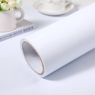 Giấy Dán Tường Màu Trắng, Decal Dán Tường Màu Trắng Nhám