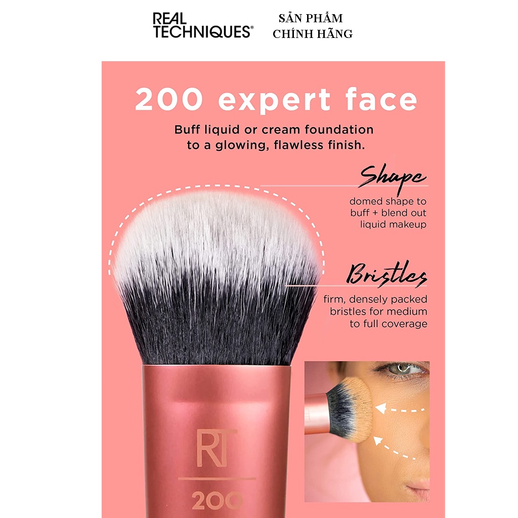 Cọ Kem Nền Real Techniques Mini Expert Face Brush Mini Expert Face Brush