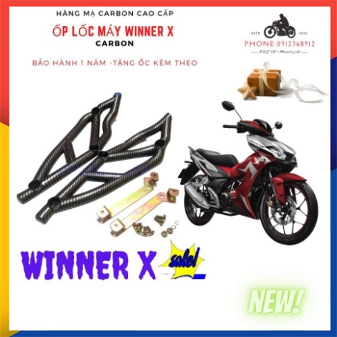 Bộ Ốp Sườn ( Ốp Lốc Máy) Winner X Carbon - Tặng Pass ốc gắn full