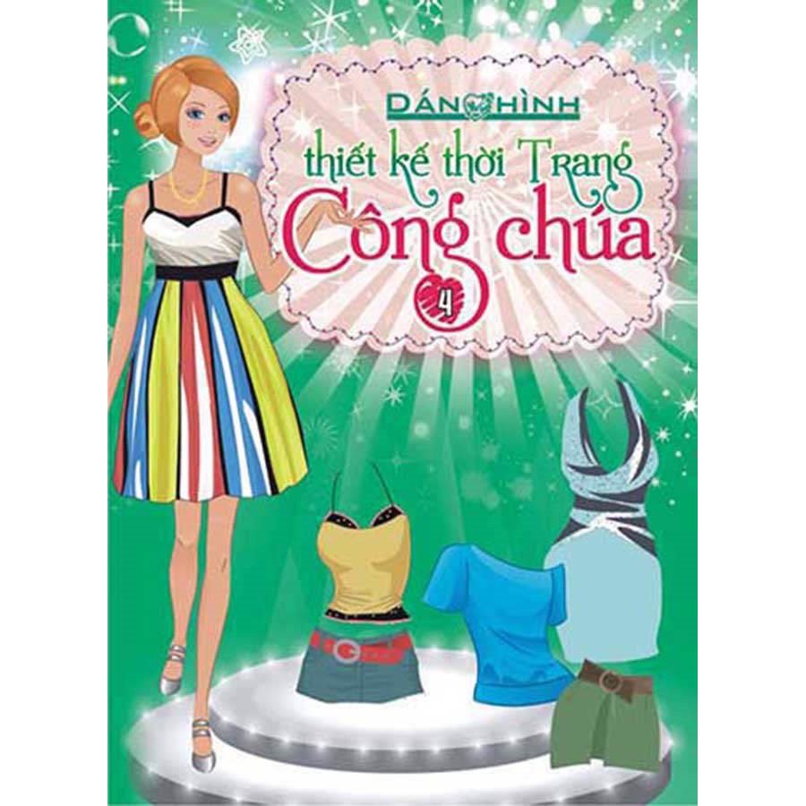 SÁCH - Dán hình thiết kế thời trang công chúa