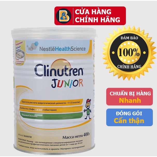 MẪU MỚI - Sữa Clinutren Junior của Nga 400g - Date Mới