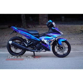 Tem Trùm Exciter 150 Cá Mập Xanh tím