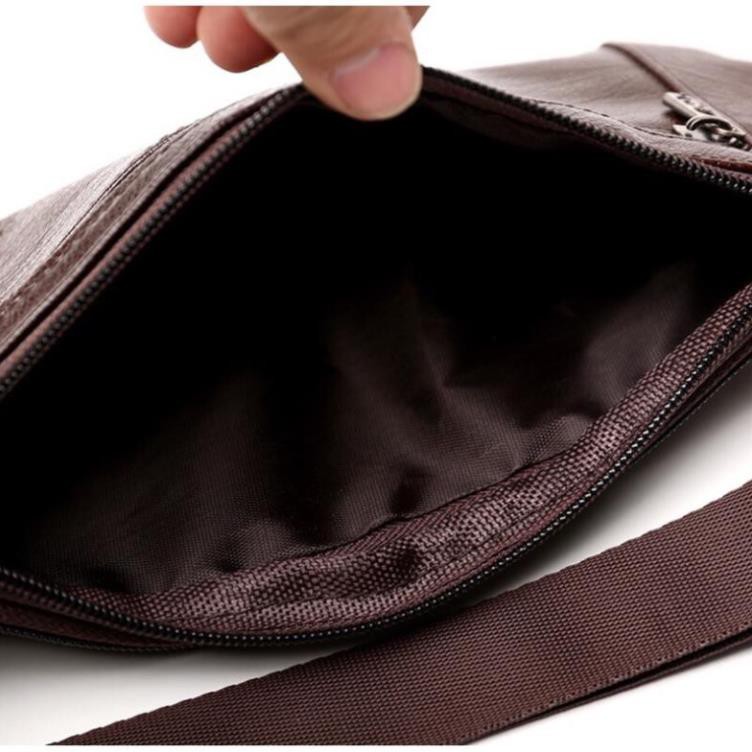 Túi Da Đeo Chéo Thời Trang Tiện Lợi Túi Bao Tử Nam/Nữ Đeo Ngang Hông Có 3 Ngăn Rộng Dãi | BigBuy360 - bigbuy360.vn