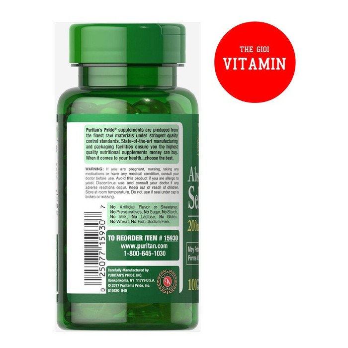 Viên uống hỗ trợ ngăn ngừa ung thư, tăng cường sức đề kháng, hỗ trợ tim mạch và mắt Absorbable Selenium 100V | BigBuy360 - bigbuy360.vn