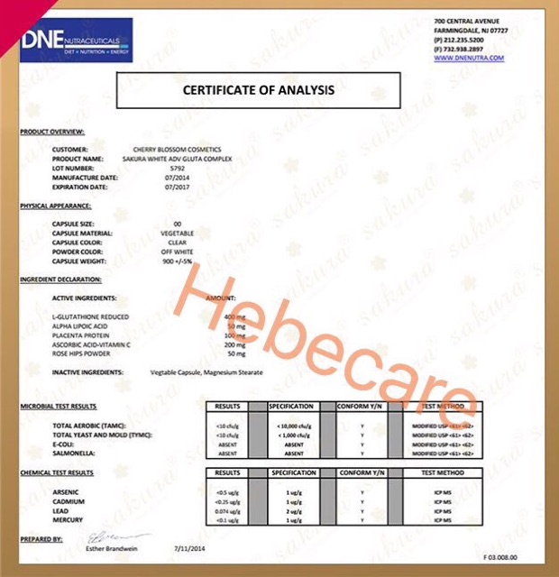 Viên trắng da chống lão hóa Sakura L-Glutathione Reduced | BigBuy360 - bigbuy360.vn