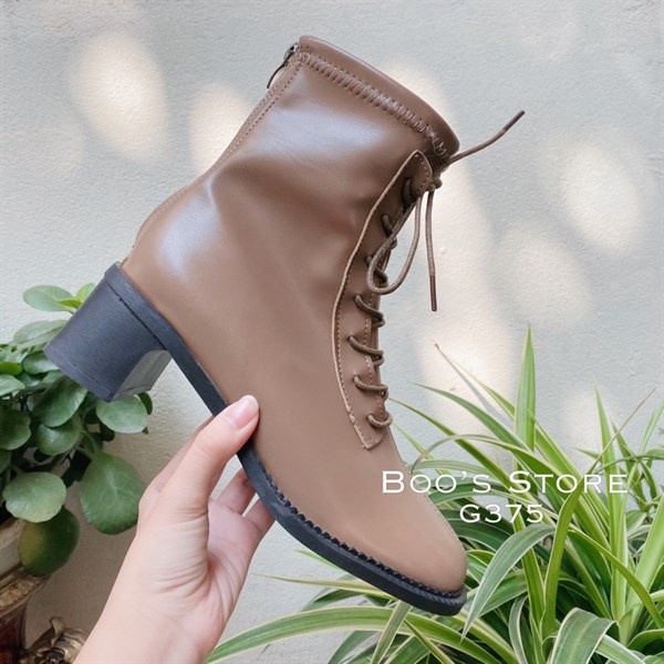 BOOT MŨI TRÒN BUỘC DÂY