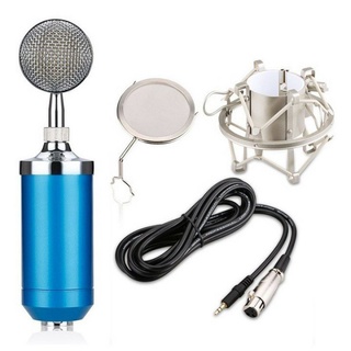Combo mic livestream thu âm hát karaoke BM900 + sound card V8 bluetooth