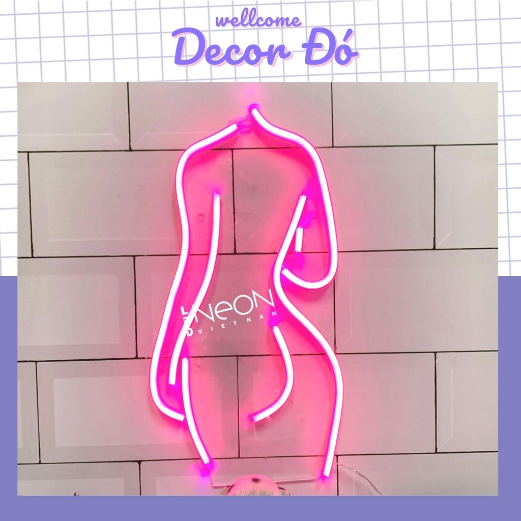 Đèn NeonSign Cô Gái Sexy | Kích Thước 35x19cm | Quà Tặng Trang Trí Cực Chất , Siêu Sáng & Tiết Kiệm Điện Với Led 12v |