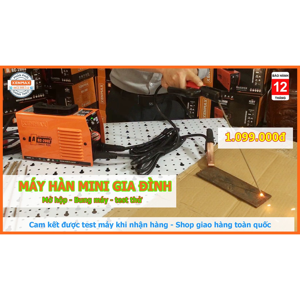 Máy Hàn Điện Tử Mini Gia Đình KENMAX ARC-200Z | Thương hiệu Nhật Bản