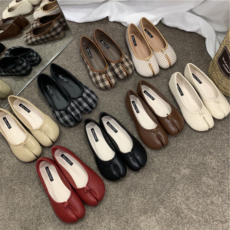 Mariesshoes Giày Lười Đế Bằng Hở Ngón Thời Trang Hè Thu 2022 Mới Cho Nữ