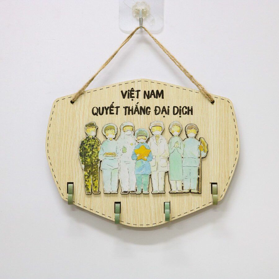 ,Bảng gỗ móc chìa khoá, bảng gỗ treo cửa, bảng gỗ trang trí HAVE NiCEDAY)