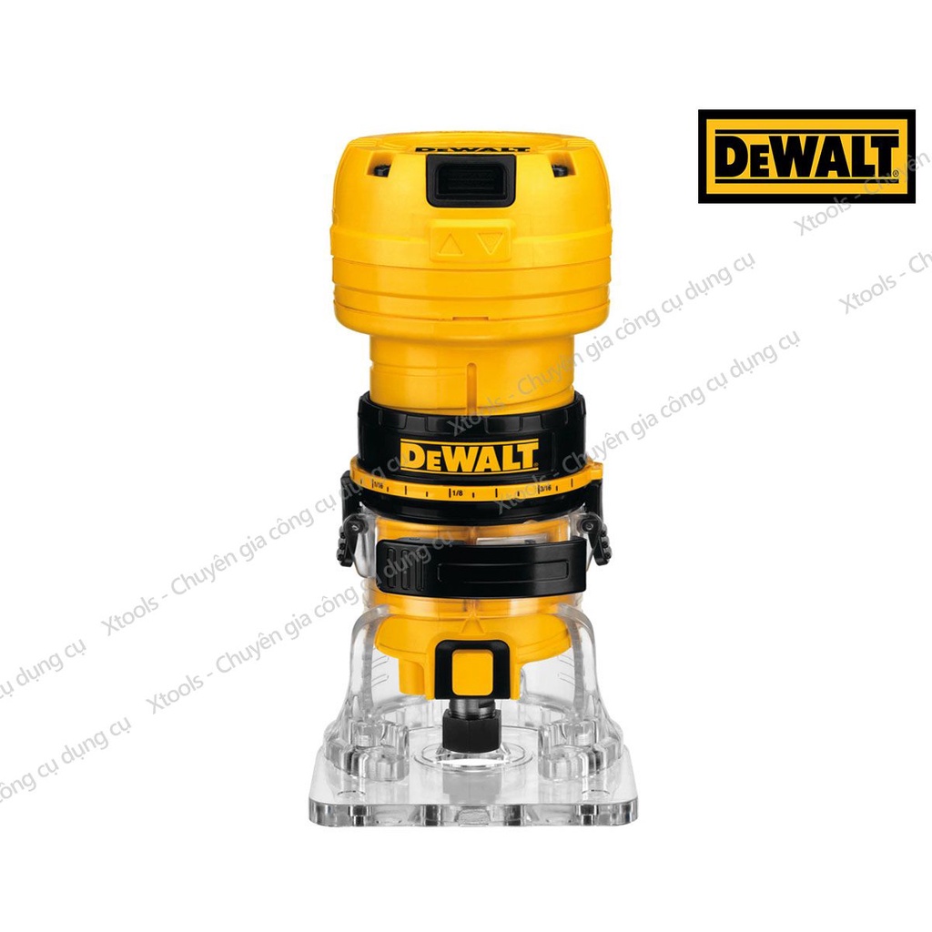 Máy phay cầm tay DeWALT DWE6000-B1 390W , Máy mài cầm tay tốc độ không tải 31000 RPM đơn tốc.mũi phay tối đa 22mm