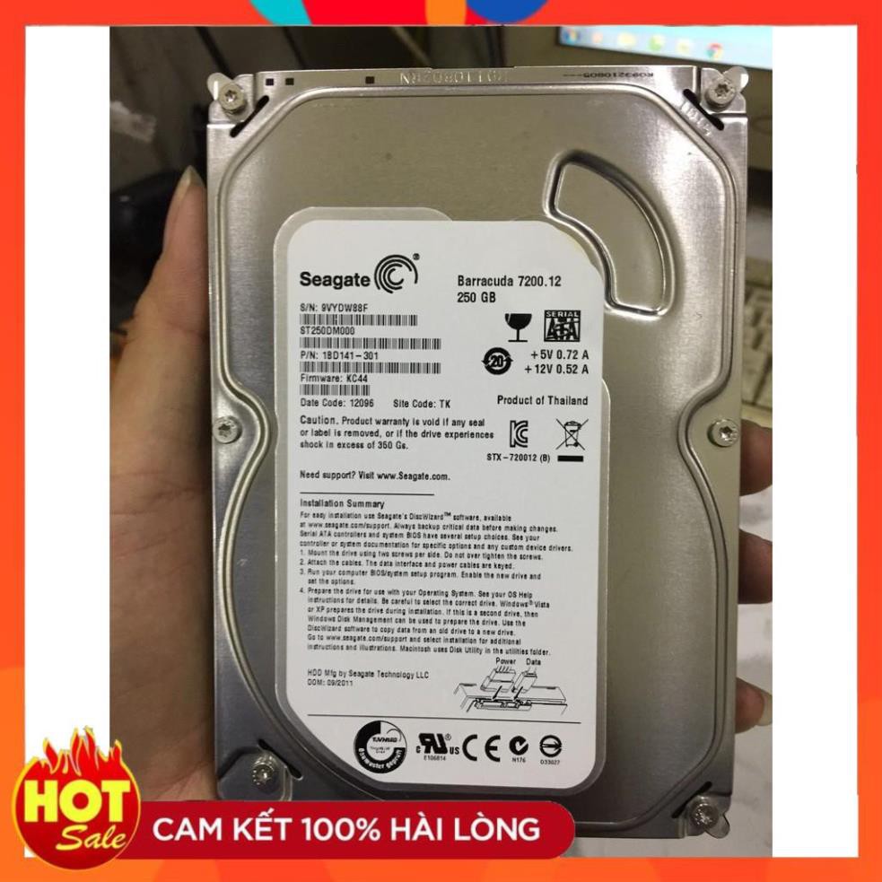 Ổ Cứng HDD Seagate 250GB - Bảo Hành 24 Tháng [hana]