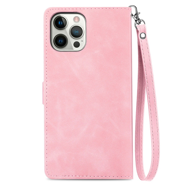 Ốp Lưng Điện Thoại Dạng Ví Da Lật Có Ngăn Đựng Thẻ Dành Cho IPhone 14 Pro Max IPhone 13 Pro Max