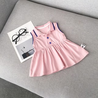 Váy thun cổ polo chất kiệu cotton