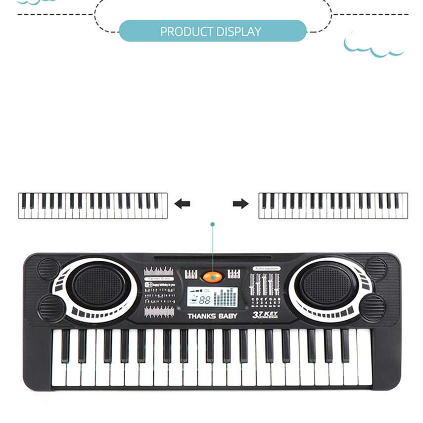 Đàn piano điện tử 37 phím kèm mic hát cho bé