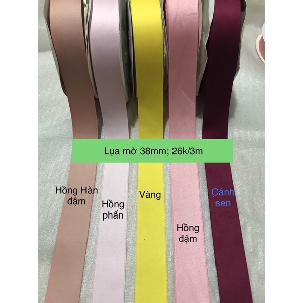 3m ruy băng lụa mờ rộng 38mm