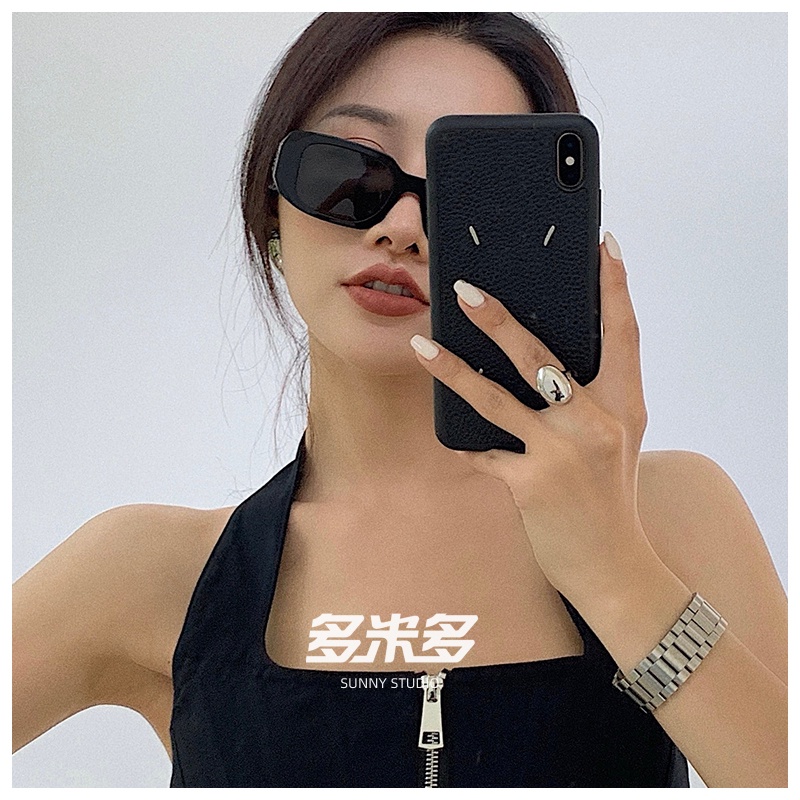 Kính Mát Gọng Vuông Bất Đối Xứng Phong Cách hip hop Thời Trang