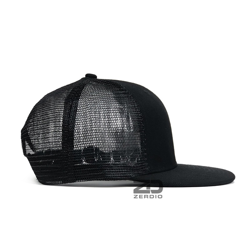 Nón Snapback nam nữ lưới đen trơn Classic mã SN30 phong cách tối giản