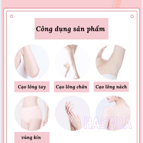 Bộ ba dao cạo lông mày, tỉa chân mày cao cấp chuyên dụng LMLTOP nội địa trung HA0369 - Hasara