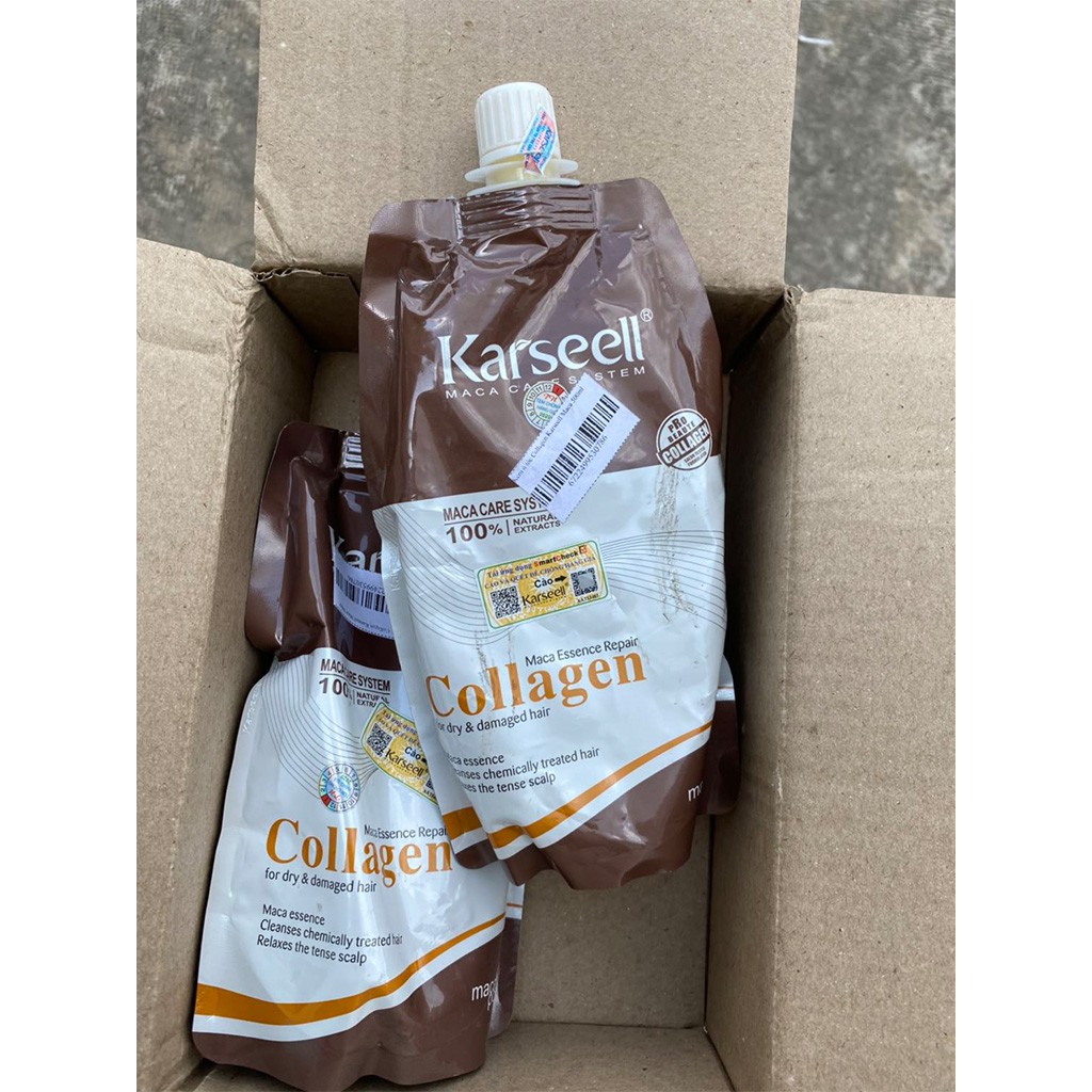 Dầu Hấp Phục Hồi Tóc Karseell Collagen Maca 500ml
