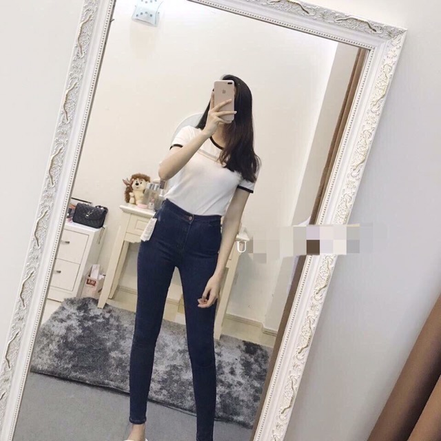 Quần jeans cạp cao