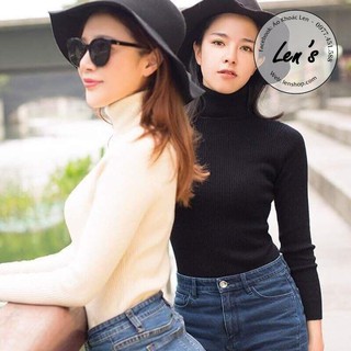 Áo Len Cổ Lọ Len Gân Cao Cấp Nàng Len
