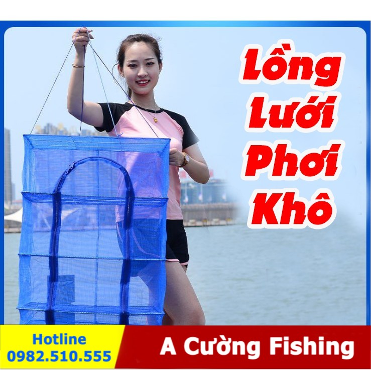 [ Tặng Kèm Móc ] Lồng Lưới phơi thực phẩm có thể gấp gọn tiện dụng