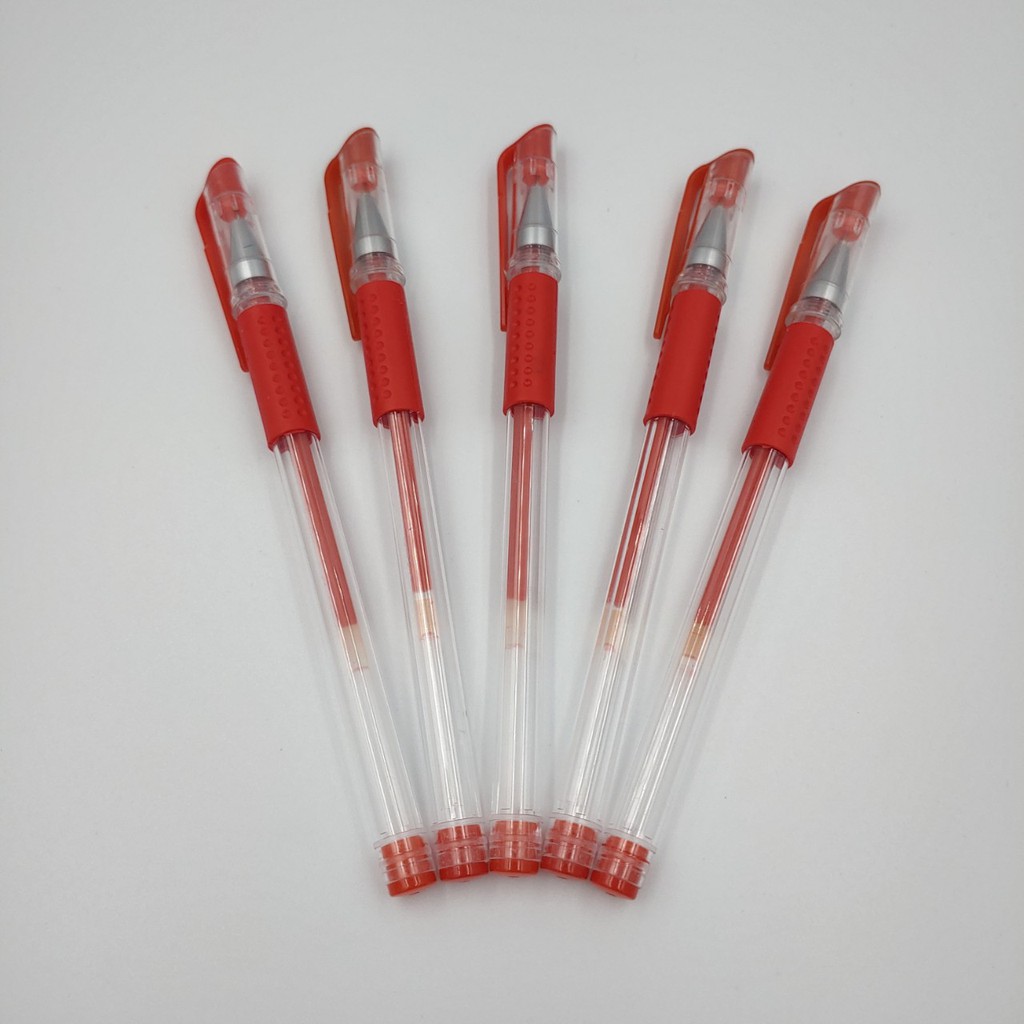 ✅  Bút Bi Gel Nước - Đủ Màu - Xanh/Đỏ/Đen