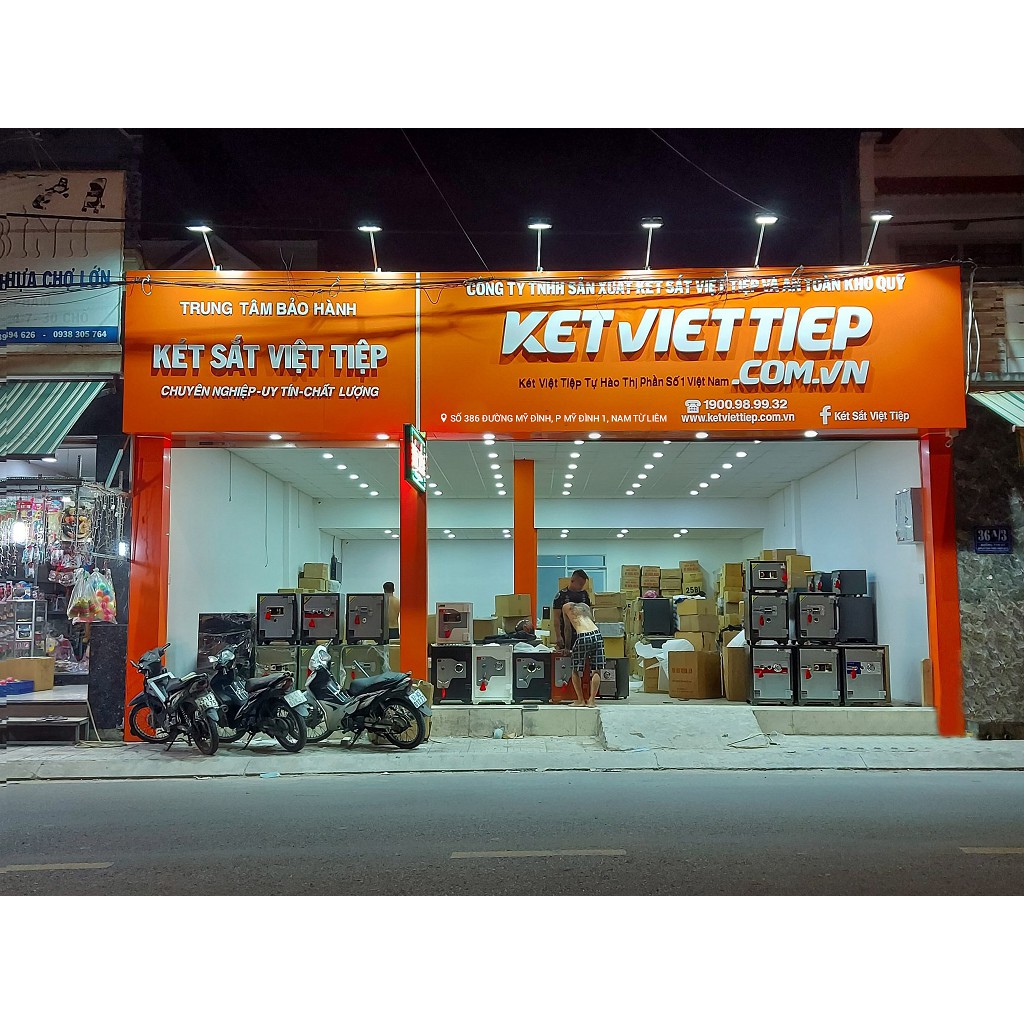 Két Sắt Việt Tiệp Khóa Cơ ✅ FREESHIP ✅ Két Sắt Mini Việt Tiệp Chuẩn Phong Thủy Chống Cháy K215N Bản Lề Trong