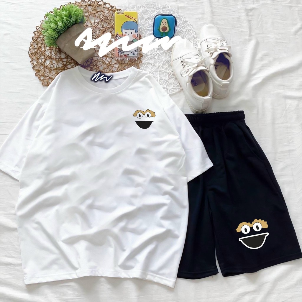 Set Đồ Bộ Hoạt Hình Unisex EMLO – Aossi , Set Cartoon, Freesize, Thun Cotton, Nam Nữ Đều Mặc Được