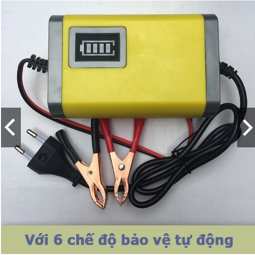 Sạc Bình Ắc Quy Dung Lượng 2AH Đến 20AH - Tự Ngắt Khi Bình Đầy