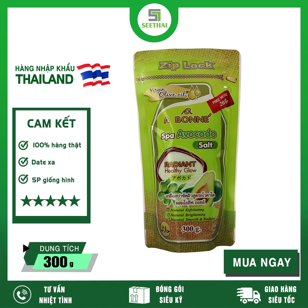[HÀNG CHÍNH HÃNG] Muối Tắm A Bonne Spa Avocado 300g - Bơ