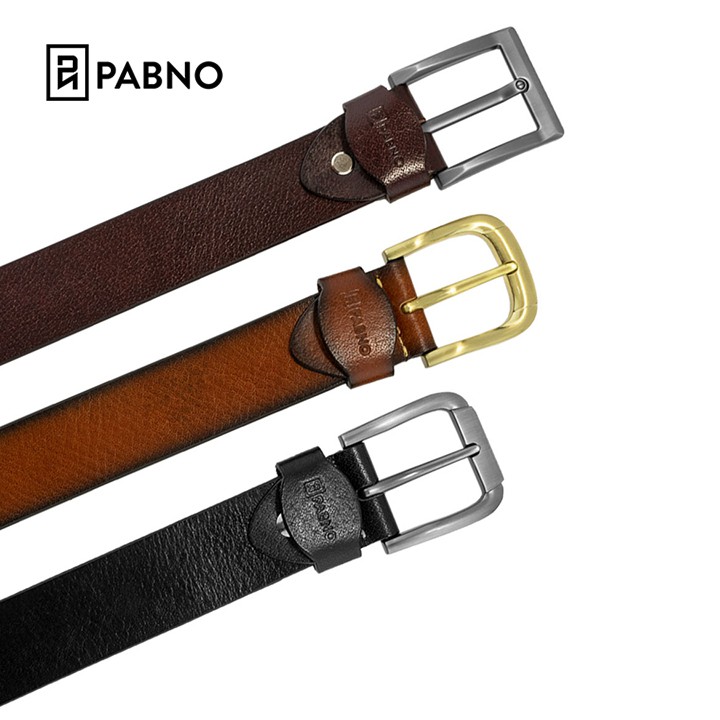 Thắt Lưng Nam Da Thật Cao Cấp Siêu Mềm Chính Hãng PABNO 416-83 - BH 12 THÁNG
